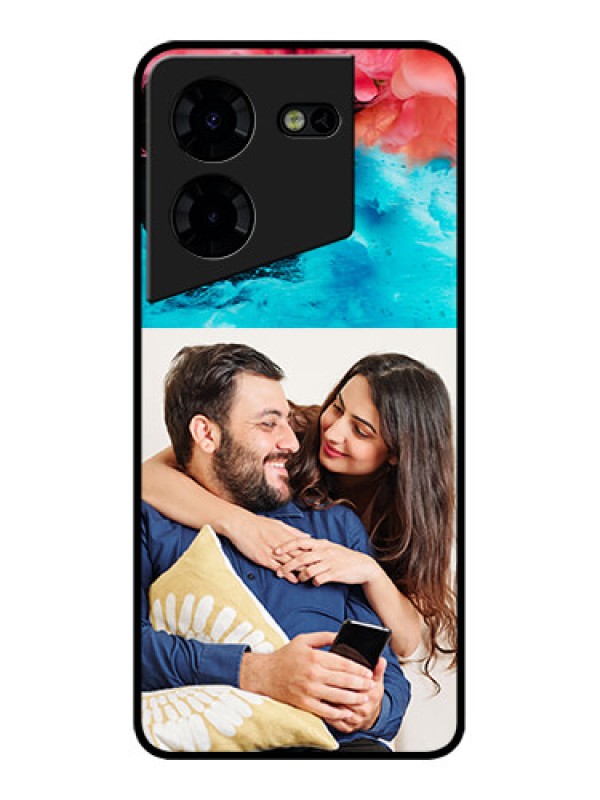 Custom Tecno Pova 5 Pro 5G Custom Metal Phone CaseQuote With Acrylic Painting Design