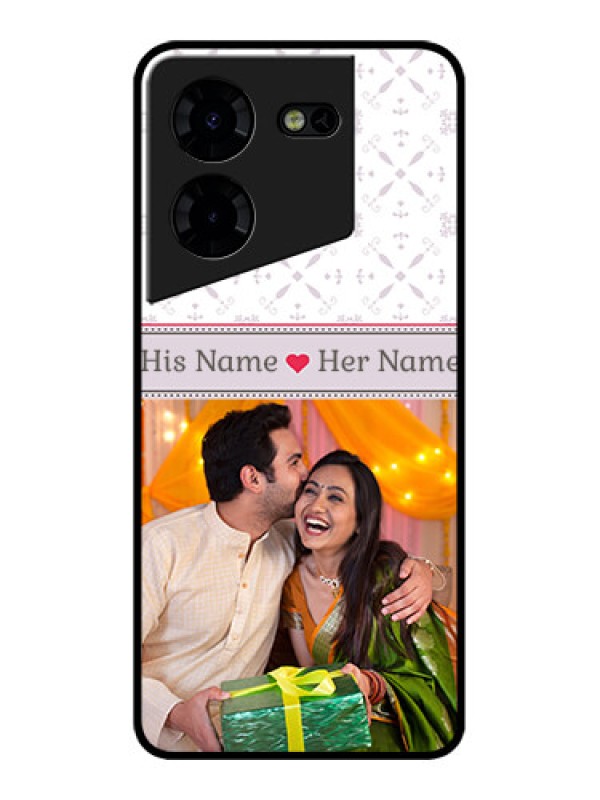 Custom Tecno Pova 5 Pro 5G Custom Metal Phone CaseWith Photo And Ethnic Design
