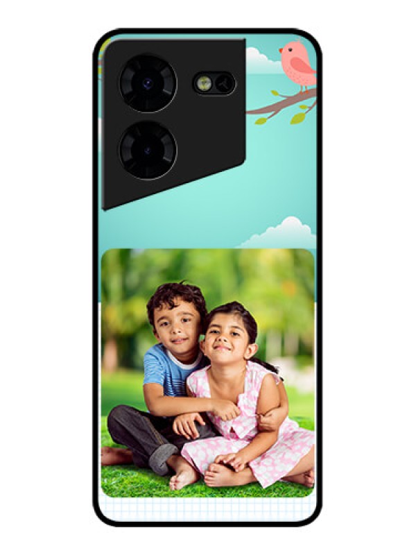 Custom Tecno Pova 5 Pro 5G Custom Metal Phone CaseDoodle Love Design