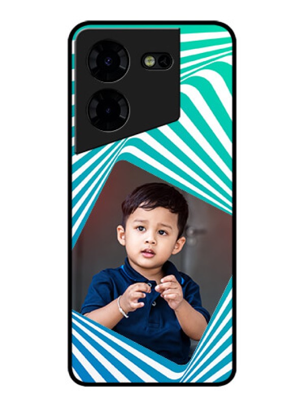 Custom Tecno Pova 5 Pro 5G Custom Metal Phone CaseAbstract Spiral Design