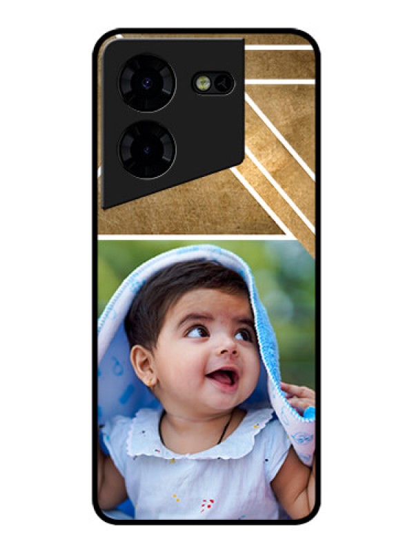 Custom Tecno Pova 5 Pro 5G Custom Metal Phone CaseGradient Abstract Texture Design