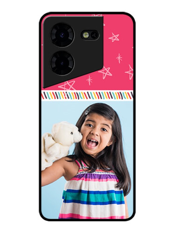 Custom Tecno Pova 5 Pro 5G Custom Metal Phone CaseLine Art Design