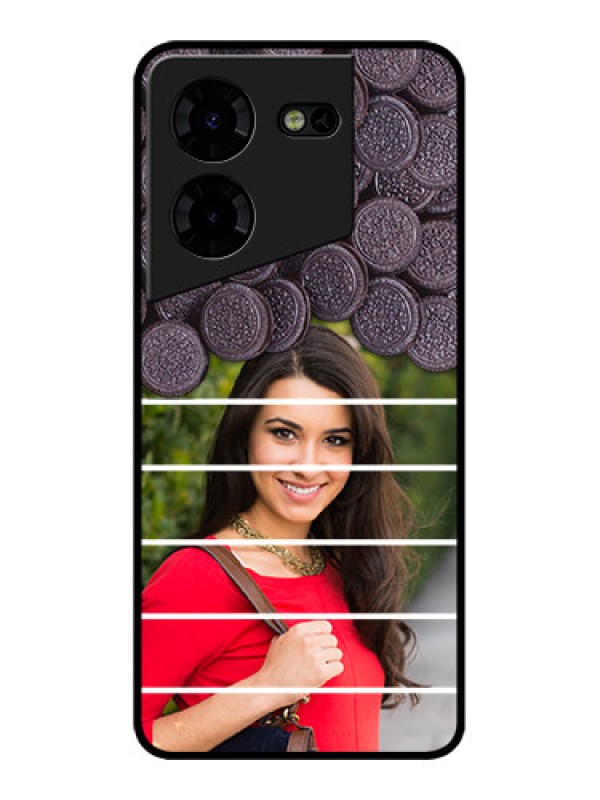 Custom Tecno Pova 5 Pro 5G Custom Metal Phone CaseWith Oreo Biscuit Design