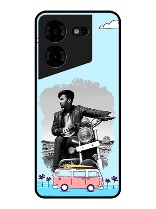 Custom Tecno Pova 5 Pro 5G Custom Metal Phone CaseTravel and Adventure Design