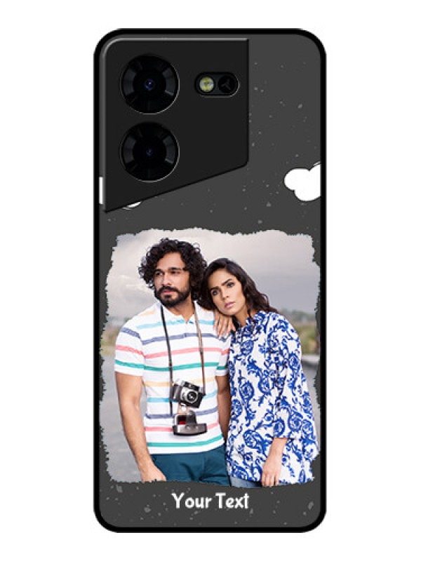 Custom Tecno Pova 5 Pro 5G Custom Metal Phone CaseSplashes With Love Doodles Design