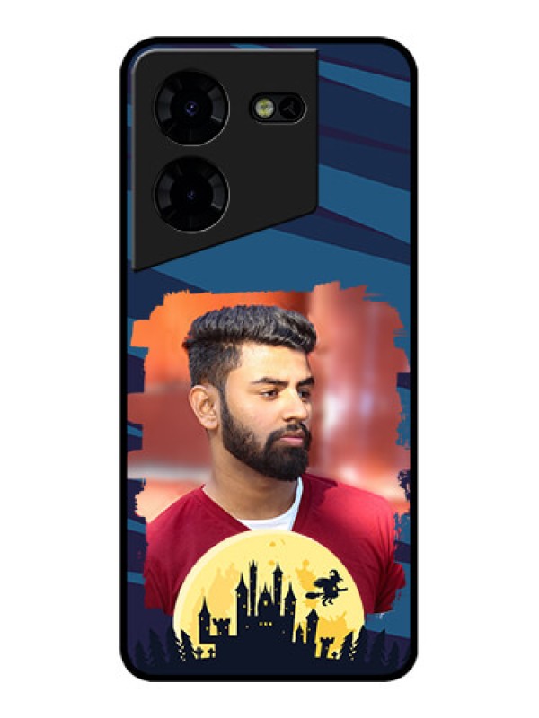 Custom Tecno Pova 5 Pro 5G Custom Metal Phone CaseHalloween Witch Design