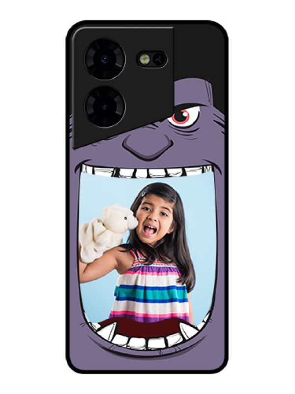 Custom Tecno Pova 5 Pro 5G Custom Metal Phone CaseAngry Monster Design