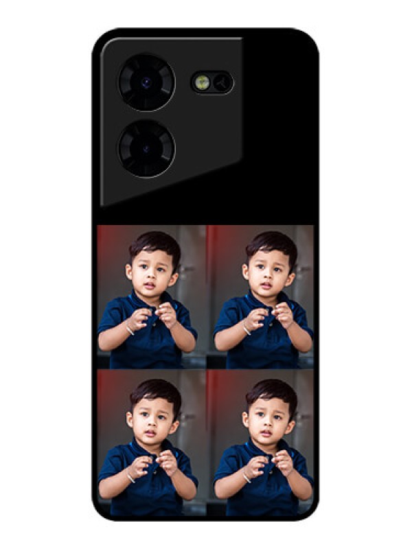 Custom Tecno Pova 5 Pro 5G Custom Metal Phone Case4 Image Holder Design