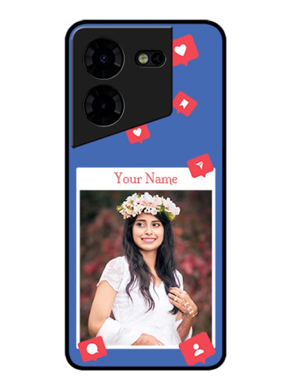 Custom Tecno Pova 5 Pro 5G Custom Metal Phone CaseLike Share And Comment Design