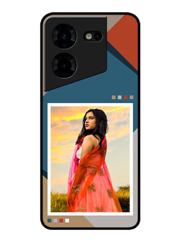 Custom Tecno Pova 5 Pro 5G Custom Metal Phone CaseRetro Color Pallet Design