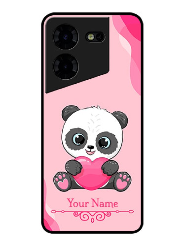 Custom Tecno Pova 5 Pro 5G Custom Metal Phone CaseCute Panda Design