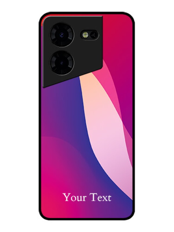 Custom Tecno Pova 5 Pro 5G Custom Metal Phone CaseDigital Abstract Overlap Design