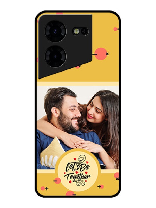 Custom Tecno Pova 5 Pro 5G Custom Metal Phone CaseLets Be Together Design
