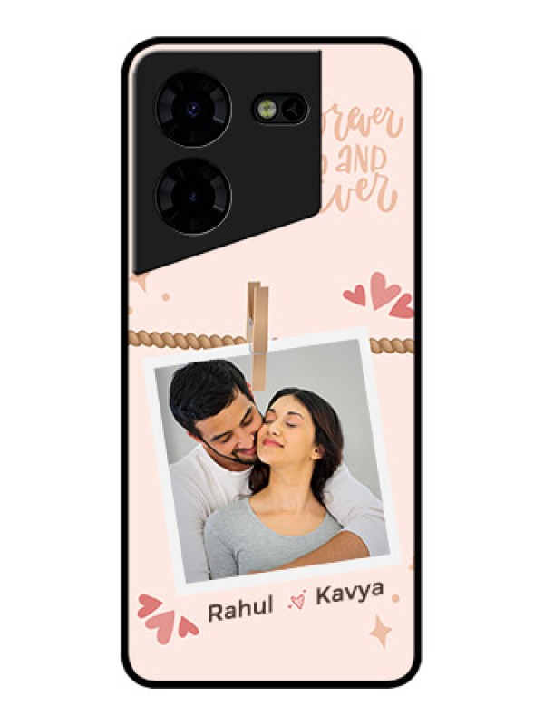 Custom Tecno Pova 5 Pro 5G Custom Metal Phone CaseForever And Ever Love Design
