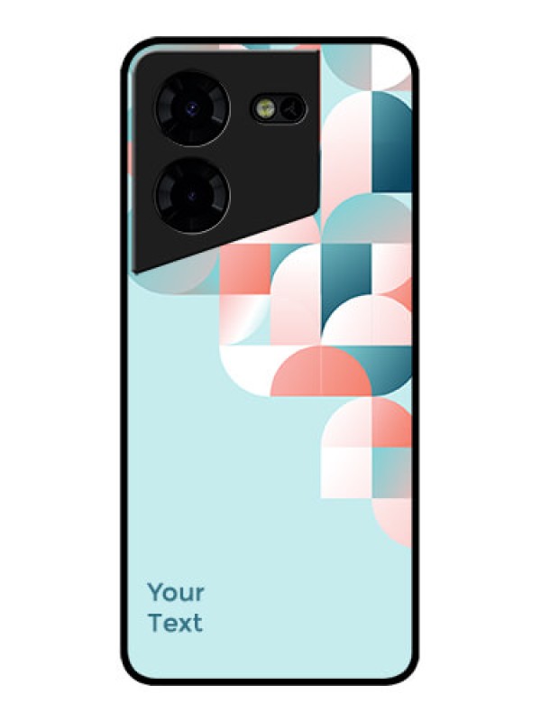 Custom Tecno Pova 5 Pro 5G Custom Metal Phone CaseStylish Semi - Circle Pattern Design