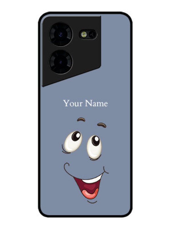 Custom Tecno Pova 5 Pro 5G Custom Metal Phone CaseLaughing Cartoon Face Design