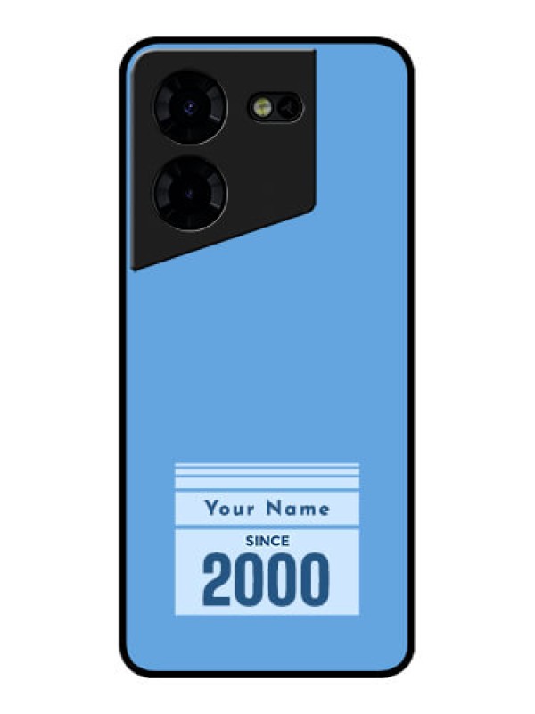 Custom Tecno Pova 5 Pro 5G Custom Metal Phone CaseCustom Year Of Birth Design