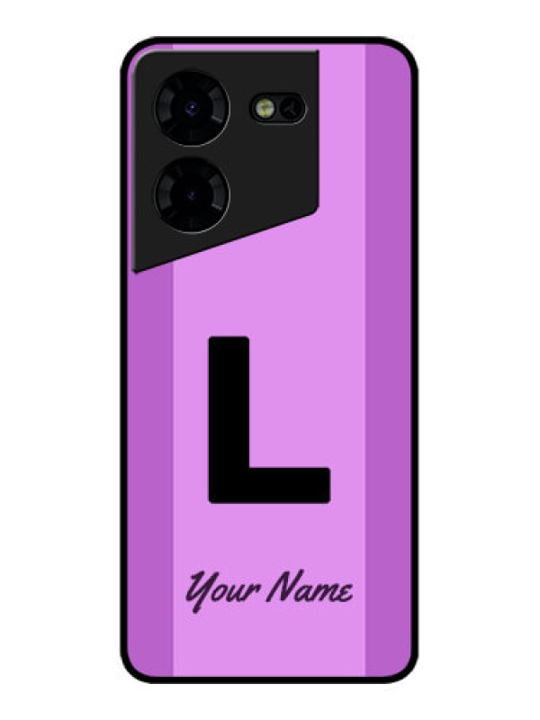 Custom Tecno Pova 5 Pro 5G Custom Metal Phone CaseTricolor Custom Text Design