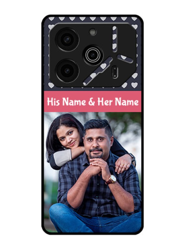 Custom Tecno Pova 6 Pro 5G Custom Metal Phone CaseLove Symbols Design