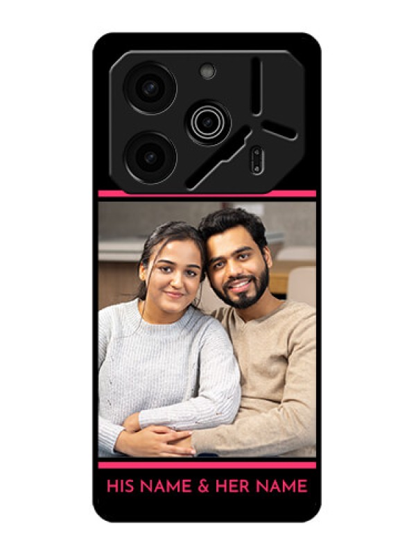 Custom Tecno Pova 6 Pro 5G Custom Metal Phone CaseWith Add Text Design