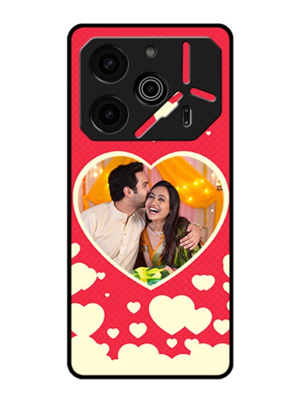 Custom Tecno Pova 6 Pro 5G Custom Metal Phone CaseLove Symbols Phone Cover Design