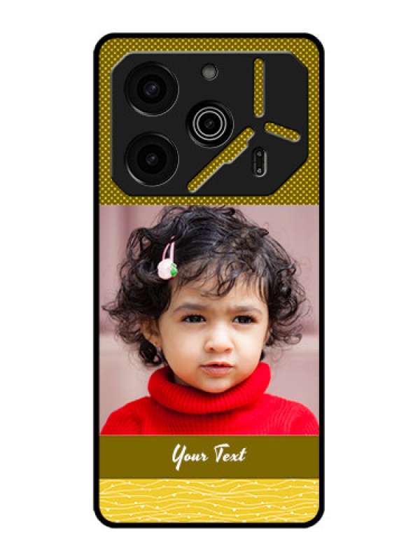 Custom Tecno Pova 6 Pro 5G Custom Metal Phone CaseSimple Green Color Design