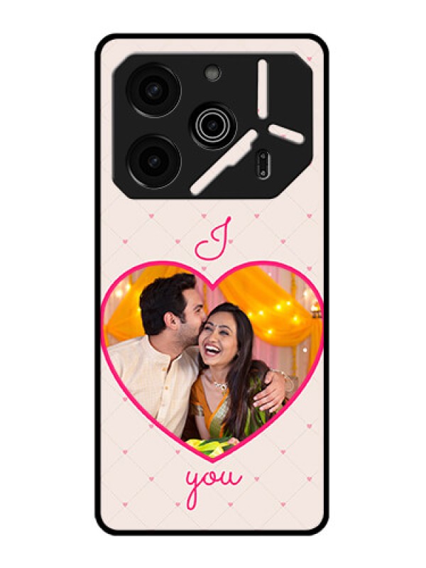 Custom Tecno Pova 6 Pro 5G Custom Metal Phone CaseHeart Shape Design