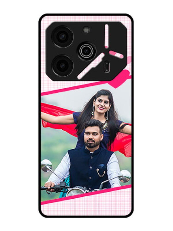 Custom Tecno Pova 6 Pro 5G Custom Metal Phone CaseLove Shape Heart Design