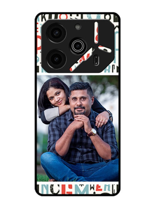 Custom Tecno Pova 6 Pro 5G Custom Metal Phone CaseAlphabet Design