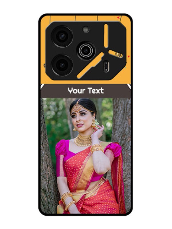 Custom Tecno Pova 6 Pro 5G Custom Metal Phone CaseWith Family Picture And Icons