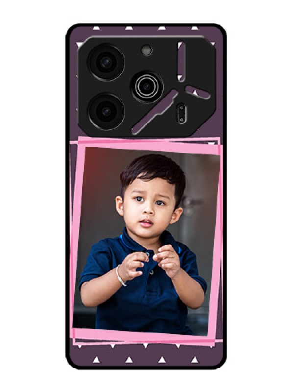 Custom Tecno Pova 6 Pro 5G Custom Metal Phone CaseTriangle Pattern Dotted Design