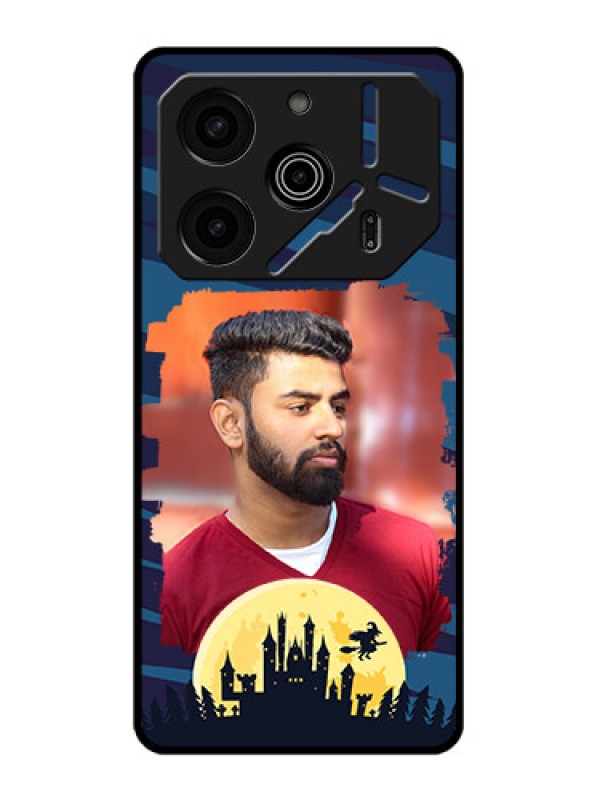 Custom Tecno Pova 6 Pro 5G Custom Metal Phone CaseHalloween Witch Design