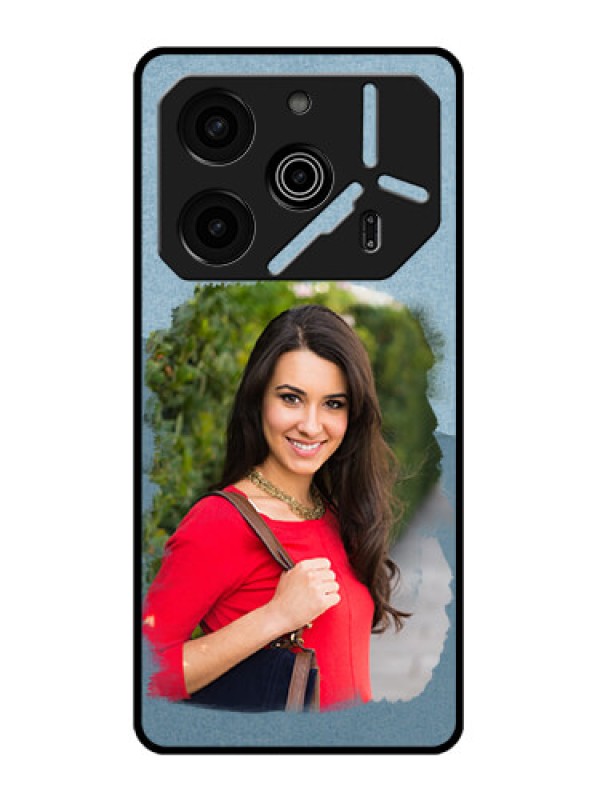 Custom Tecno Pova 6 Pro 5G Custom Metal Phone CaseGrunge Line Art Design