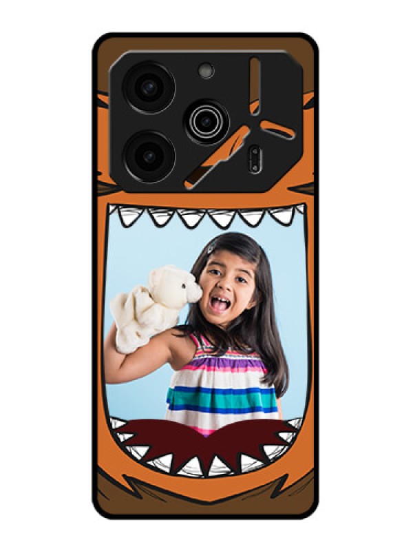 Custom Tecno Pova 6 Pro 5G Custom Metal Phone CaseOwl Monster Back Case Design