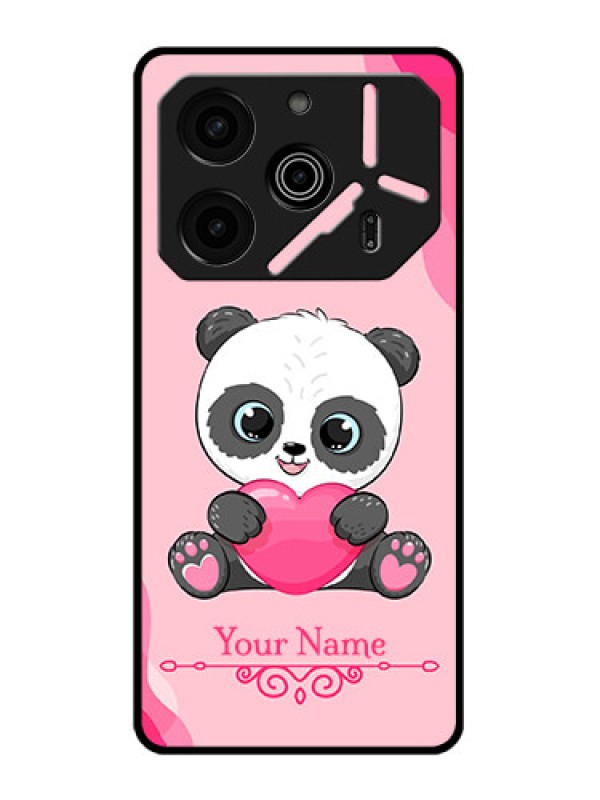 Custom Tecno Pova 6 Pro 5G Custom Metal Phone CaseCute Panda Design