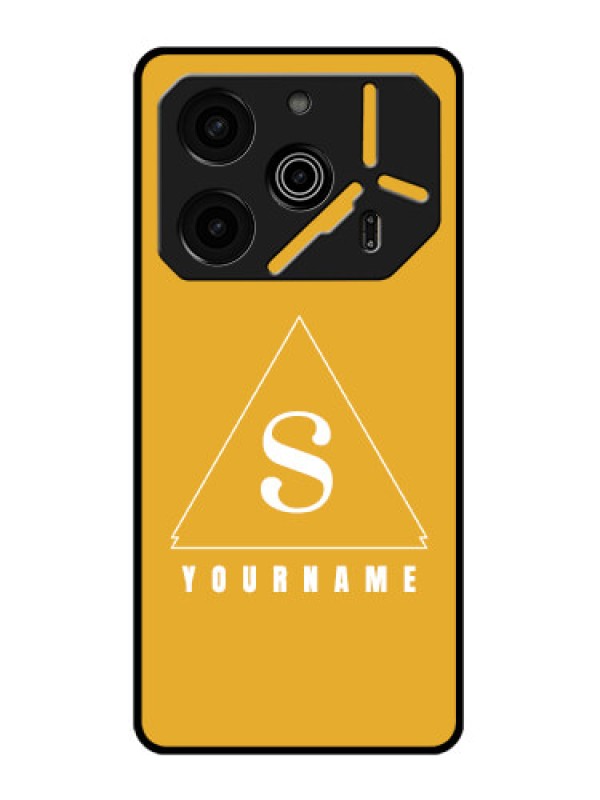 Custom Tecno Pova 6 Pro 5G Custom Metal Phone CaseSimple Triangle Design