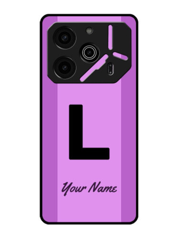 Custom Tecno Pova 6 Pro 5G Custom Metal Phone CaseTricolor Custom Text Design