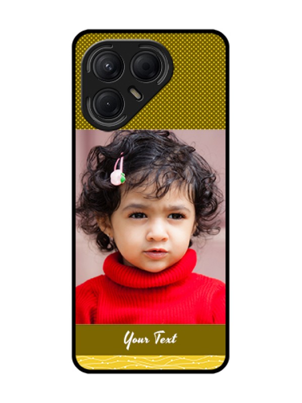 Custom Tecno Pova 7 5G Custom Metal Phone Case - Simple Green Color Design