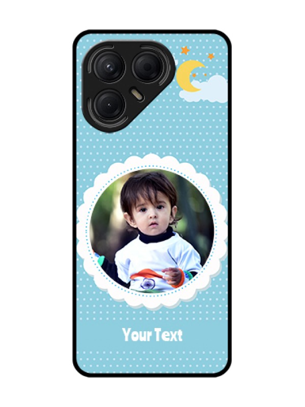 Custom Tecno Pova 7 5G Custom Metal Phone Case - Violet Pattern Design