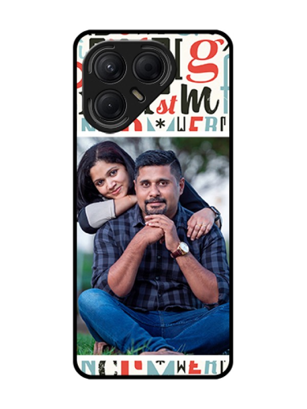 Custom Tecno Pova 7 5G Custom Metal Phone Case - Alphabet Design