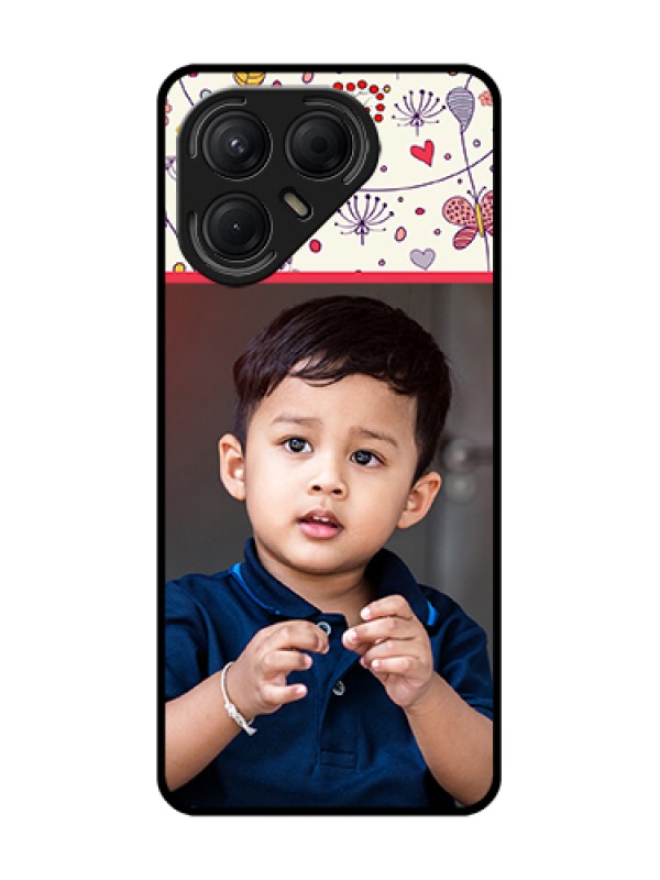 Custom Tecno Pova 7 5G Custom Metal Phone Case - Premium Floral Design