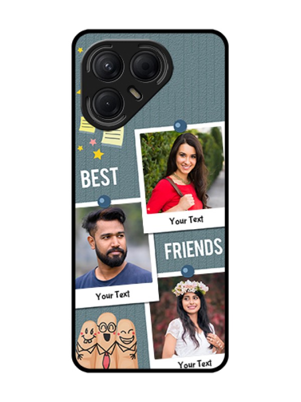 Custom Tecno Pova 7 5G Custom Metal Phone Case - Sticky Frames And Friendship Design