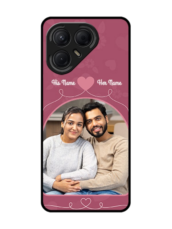 Custom Tecno Pova 7 5G Custom Metal Phone Case - Love Floral Design