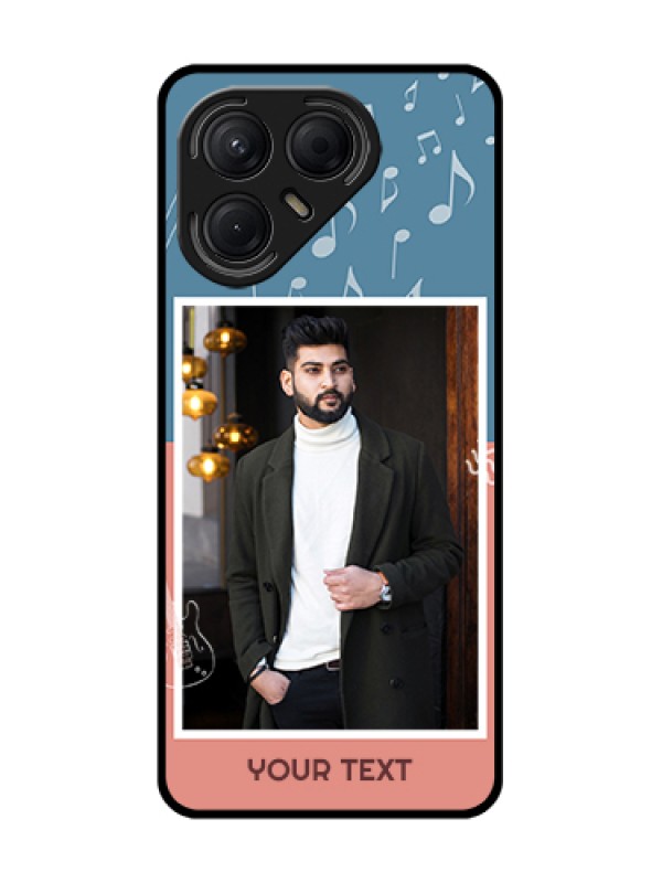 Custom Tecno Pova 7 5G Custom Metal Phone Case - With Color Musical Note Design