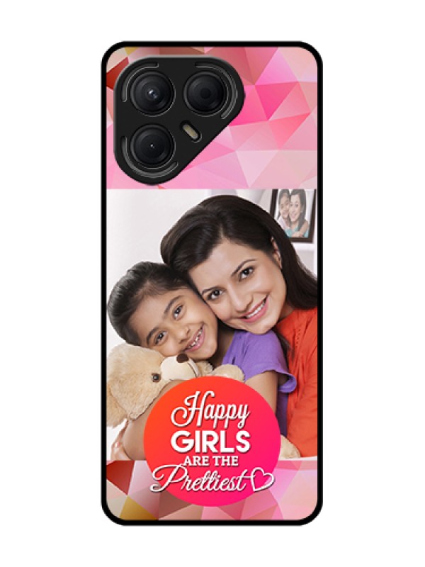 Custom Tecno Pova 7 5G Custom Metal Phone Case - Abstract Triangle Design