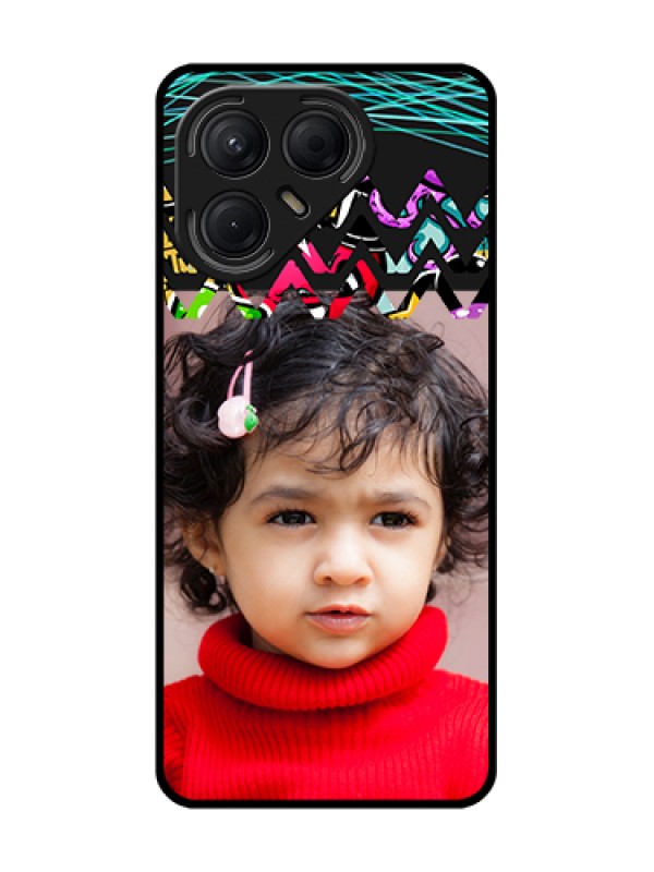 Custom Tecno Pova 7 5G Custom Metal Phone Case - Neon Abstract Design