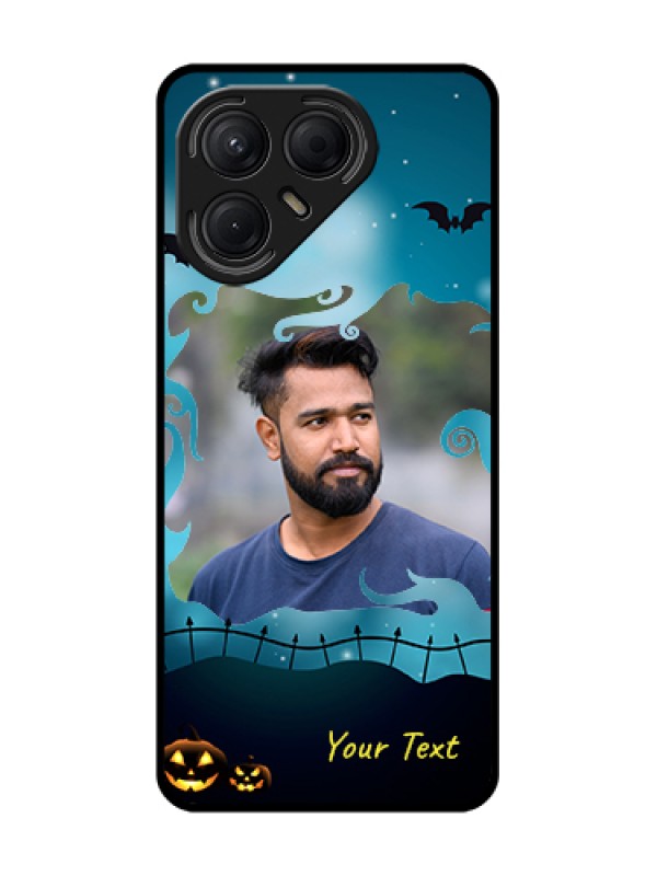 Custom Tecno Pova 7 5G Custom Metal Phone Case - Halloween Frame Design