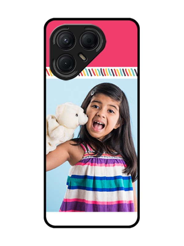 Custom Tecno Pova 7 5G Custom Metal Phone Case - Line Art Design