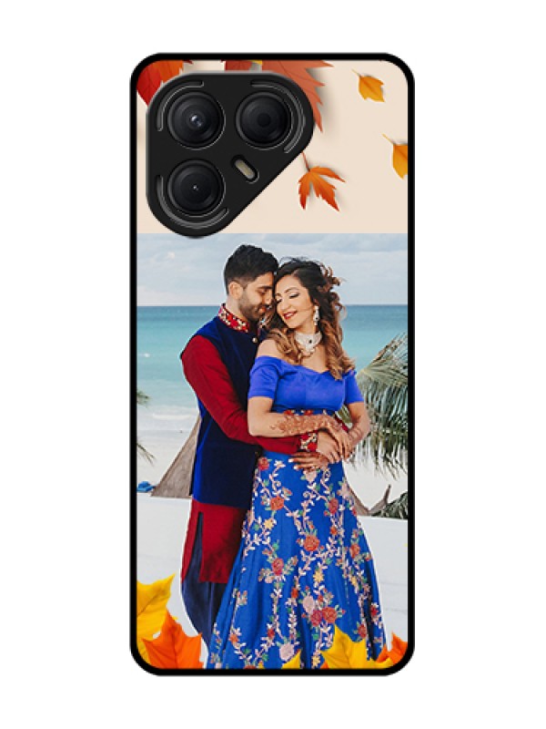 Custom Tecno Pova 7 5G Custom Metal Phone Case - Autumn Maple Leaves Design