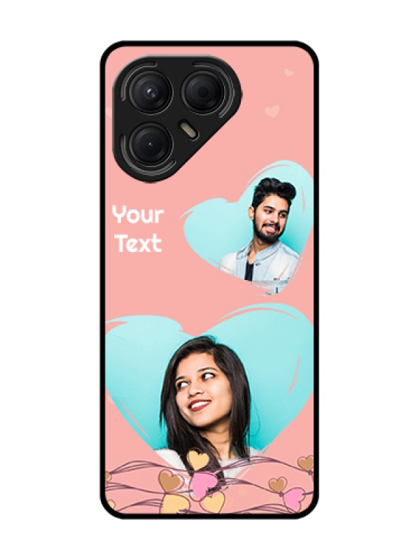 Custom Tecno Pova 7 5G Custom Metal Phone Case - Love Doodle Design